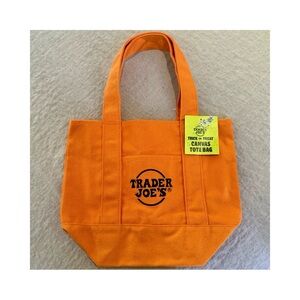 Trader Joe’s Mini Trick or Treat Canvas Tote Bag (Orange Edition)